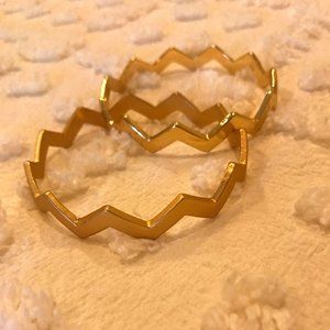 Two gold bracelets